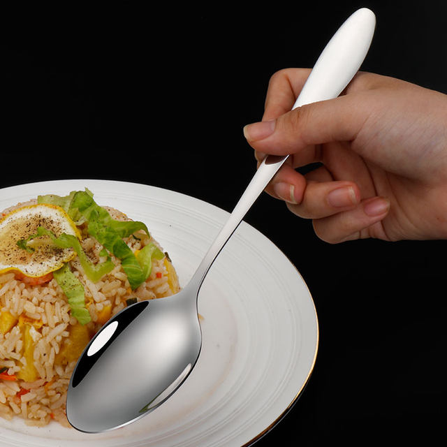 Stainless steel dining utensils Western food spoons for household meals