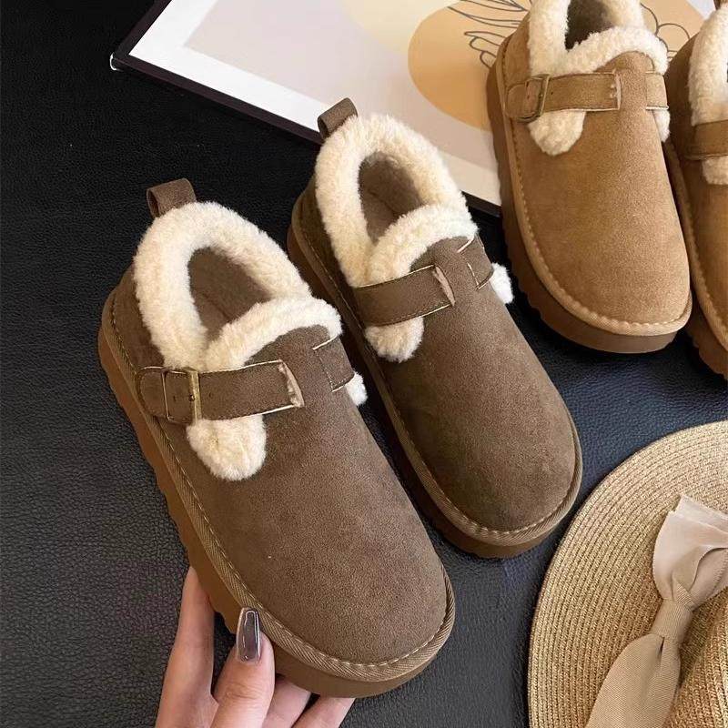 巨好穿！软底一脚蹬豆豆鞋！加绒平底舒适保暖毛毛棉鞋勃肯鞋女冬,淘宝优惠券,粉丝福利购,淘宝优惠卷