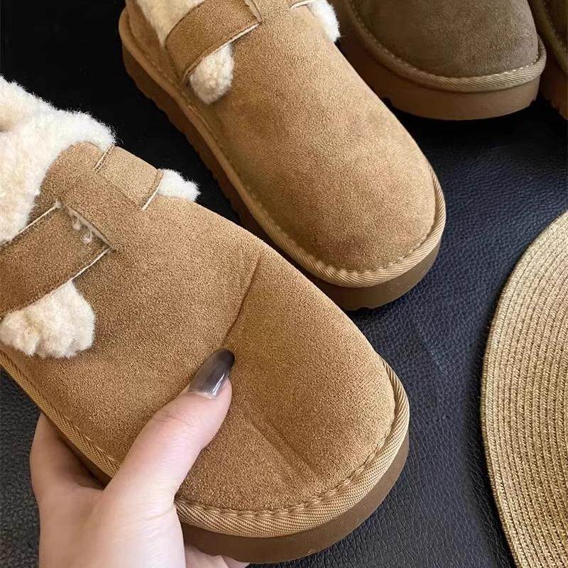 巨好穿！软底一脚蹬豆豆鞋！加绒平底舒适保暖毛毛棉鞋勃肯鞋女冬,淘宝优惠券,粉丝福利购,淘宝优惠卷