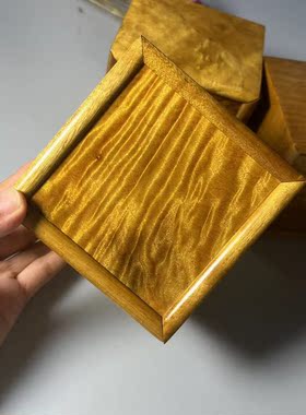 金丝楠木小叶桢楠抽拉式仿古罐子小花瓶瓷器文玩锦礼盒方盒茶叶盒