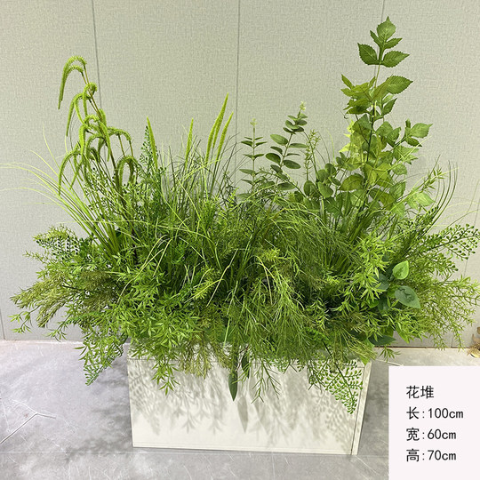 Landscaping floral forest scene path guide artificial flowers