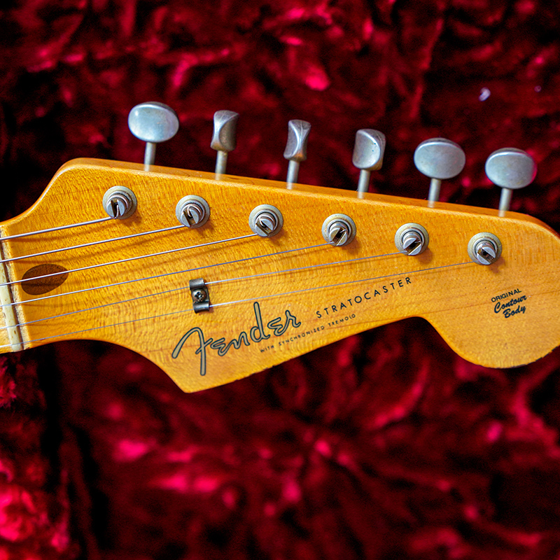 Fender Custom Shop 58 Strat Relic 超级褪色仿旧冲浪绿  电吉他 - 图3