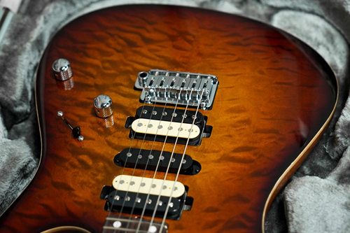 （已售定制参考）T's Guitars  DSTPro24 Type2 3A Brown Burst - 图1