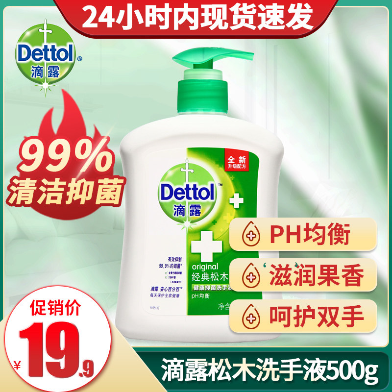 滴露杀菌消毒儿童抑菌按压瓶洗手液 晨戎居家日用洗手液