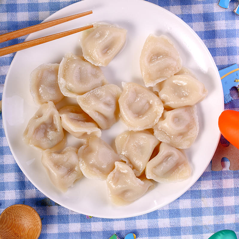 五丰冷食猪肉冷冻速食水饺迷迷小饺子水煮饺家庭装早餐1250g商用 - 图1