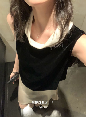 一勺甜SeeUbye925纯银爱心带钻项链磨砂拉丝女甜美高级感锁骨