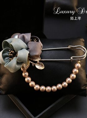 外套开衫配饰花朵合金扣