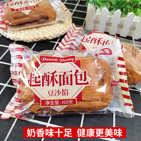 桃李起酥面包 豆沙馅夹心手撕千层面包 学生早餐零食短保饱腹代餐,淘宝优惠券,粉丝福利购,淘宝优惠卷