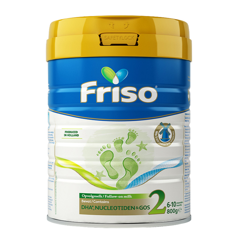 friso美素佳儿官方海外旗舰店Friso美素佳儿荷兰版婴儿配方奶粉2段800g/罐3