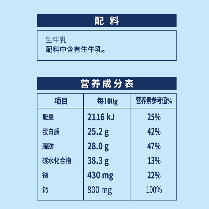 完达山全脂奶粉1kg生牛乳营养早餐学生青少年中老年高钙成人奶粉 - 图1