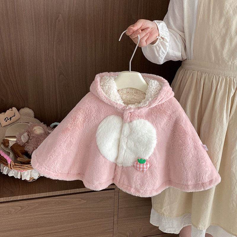 婴儿披风斗篷新生儿宝宝防风抱被外出衣服毛绒加厚秋冬季挡风披肩,淘宝优惠券,粉丝福利购,淘宝优惠卷