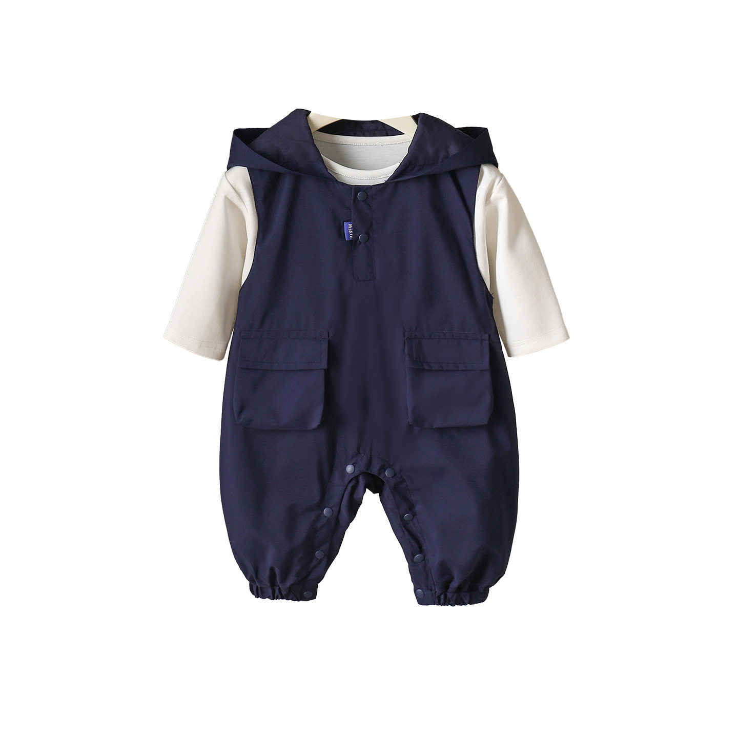 宝宝秋季衣服婴儿连体衣秋装韩版婴幼儿洋气工装风两件套外出服秋,淘宝优惠券,粉丝福利购,淘宝优惠卷