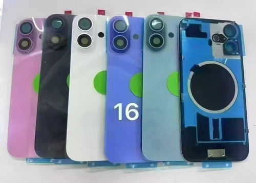 适用于 16 16plus 16pro 16promax 一体冷雕后盖焊好铁片后玻璃 - 图3