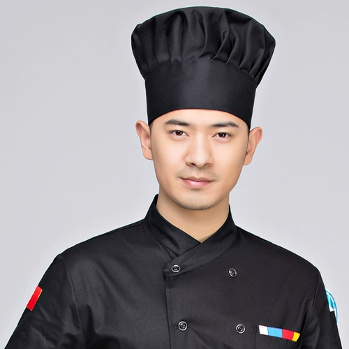 Fast Restaurant Chef hat hat hit witchen черная хлопковая шляпа, грибная шляпа тьма