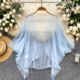 26 ແບບຝຣັ່ງ minimalist ສີແຂງຕາຫນ່າງ cardigan ສໍາລັບແມ່ຍິງ summer ວ່າງ slimming shawl ເສື້ອກັນແດດຜ້າກັນແດດເທິງເຄື່ອງປັບອາກາດ