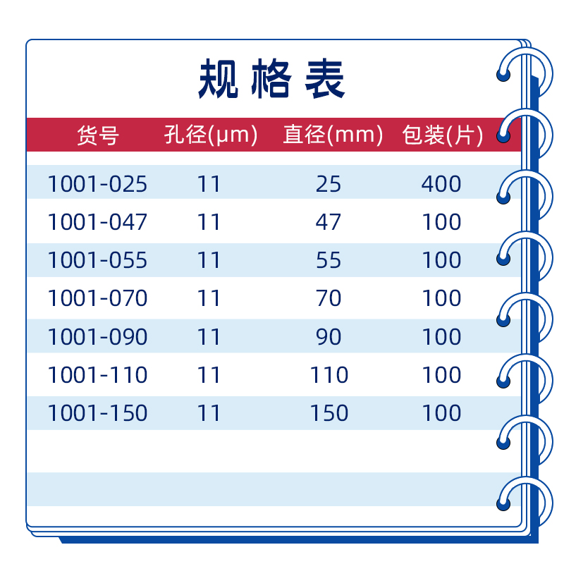 正品whatman1号定性滤纸1001-025/047/055/070/090/110中速grade1 - 图1