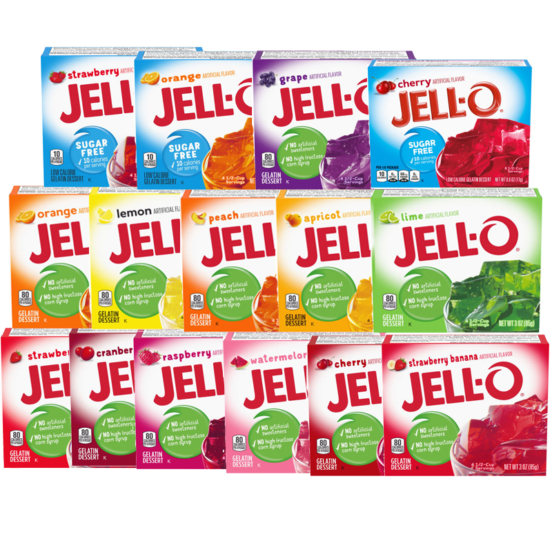 美国杰乐树莓 蔓越莓 水果透明果冻粉家用免煮Jello Jelly Powder - 图3