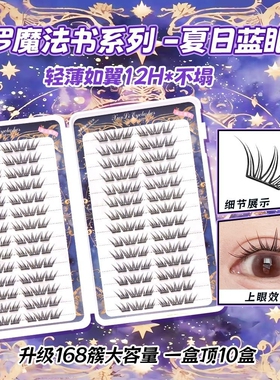 168簇大容量夏日蓝眼泪睫毛