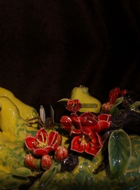 陶声推荐佛手得心应手石湾陶瓷公仔家居公司玄关商铺酒柜中式摆件