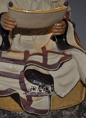 十八罗汉看书仿古风送礼佛山陶瓷