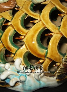 石湾公仔渔翁商铺中式风禅意摆件