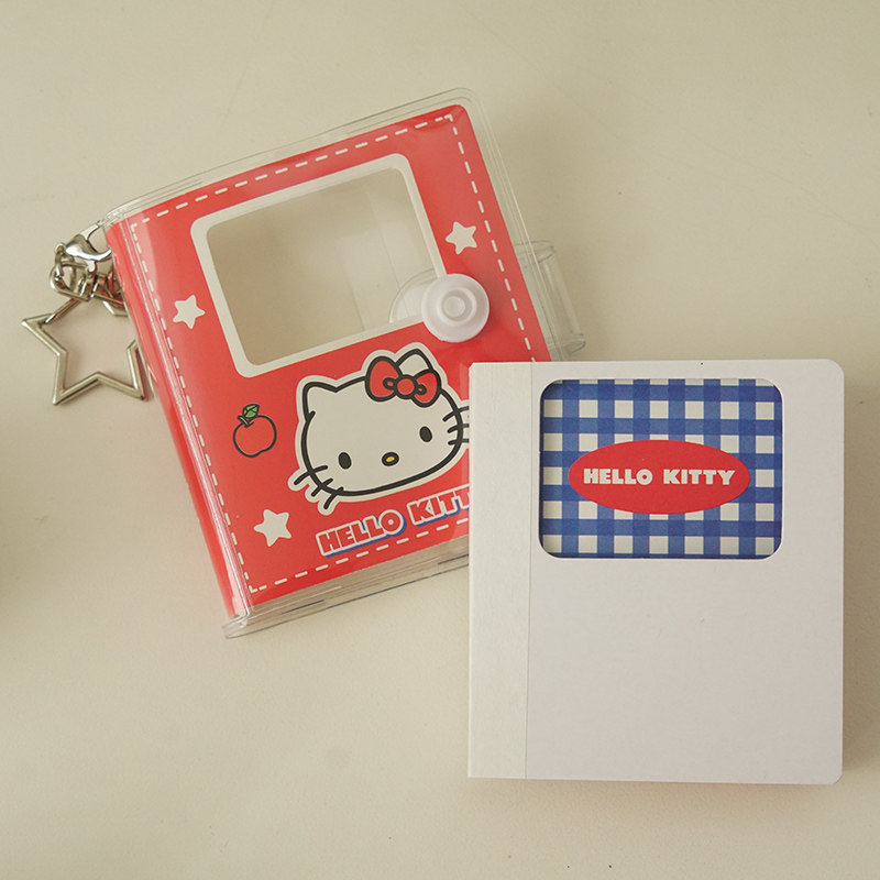 迷你胶套记事本挂件手账本随身便携复古红蓝凯蒂猫正版三丽鸥周边,淘宝优惠券,粉丝福利购,淘宝优惠卷