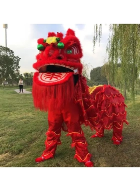 舞狮道具整套南狮双人舞狮子龙