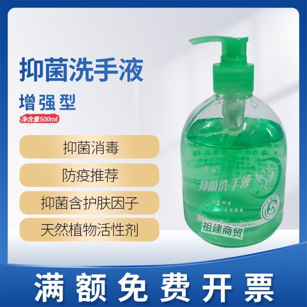 亮佳抑菌洗手液500ml按压瓶消毒杀菌家庭泡沫型儿童可用温和滋润 - 图0