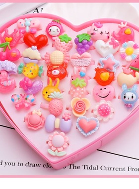 儿童宝石卡通夜市地摊货源戒指