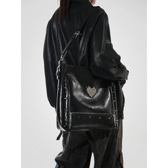 Abbey Punk Studded Large Capacity Tote Bag
