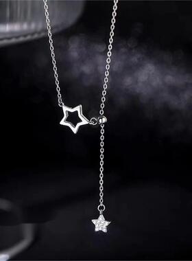 小红书同款s999纯银项链女毛衣链