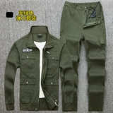 Эластичный хлопковый износостойкий демисезонный камуфляжный оригинальный комбинезон, свободный крой