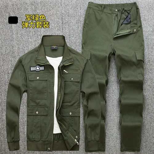 Эластичный хлопковый износостойкий демисезонный камуфляжный оригинальный комбинезон, свободный крой