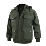 Утепленный хлопковый оригинальный камуфляжный комбинезон, свободный крой