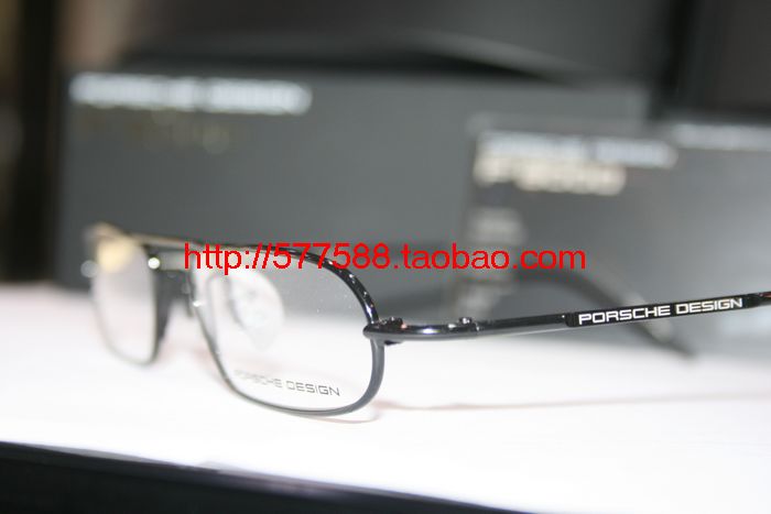 正品代购 保时捷PORSCHE DESIGN P8218 A 黑灰色 小框光学眼镜架