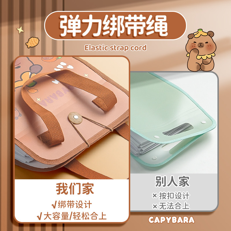 A4手提袋文件袋13格风琴包试卷袋多层大容量小学生专用手拎式卷子收纳袋整理神器初中生高中生书夹子试卷夹,淘宝优惠券,粉丝福利购,淘宝优惠卷