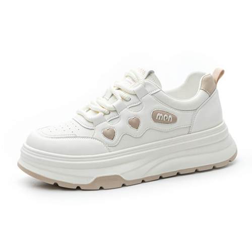 大码女鞋40厚底小白鞋女2025春季新款41学院风丑萌42运动43潮板鞋 - 图3