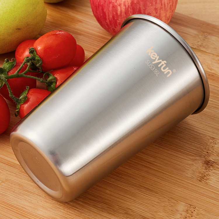 ins316L不锈钢杯子单层啤酒杯果汁杯防摔随手杯户外露营冷饮杯,淘宝优惠券,粉丝福利购,淘宝优惠卷