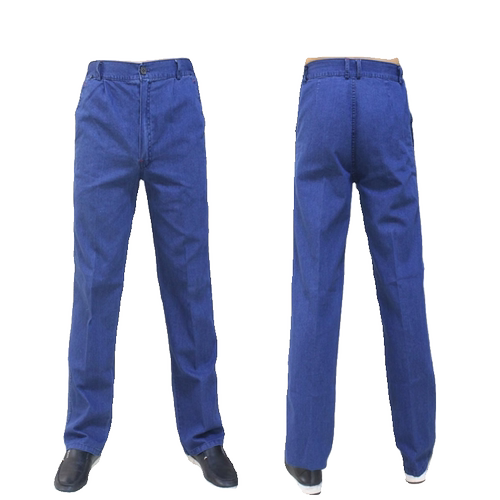 夏季纯棉薄款长袖牛仔电力电网工作服男套装电焊工机修防烫劳保服 - 图3