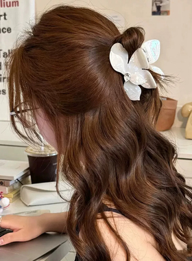 醋酸人鱼姬水钻蝴蝶抓夹女