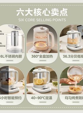 美的正品3W人种草的多功能养生壶