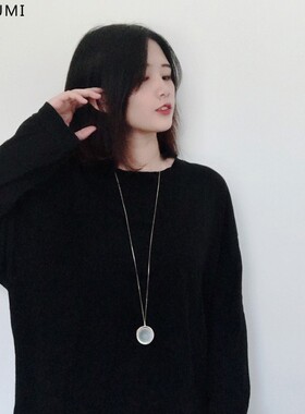 极简设计简约优雅几何球体项链