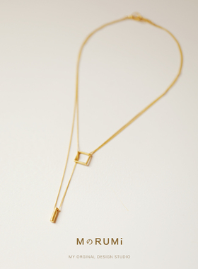 复古设计工艺双层可调节项链