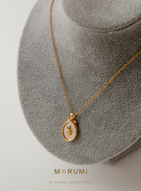 淡水母贝项链气质轻奢小众锁骨链