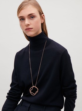 COS轻奢小众欧美风长毛衣链