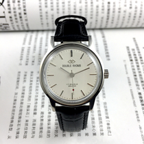 Original stock Out of stock Beijing Hand Table Factory Double Rhombus Full Steel White Surface Manual Mechanical Watch Diameter 35 mm