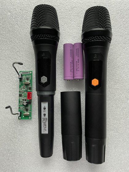 内置无线话筒带接收板U段调频充电无线麦克风广场舞音响内置话筒