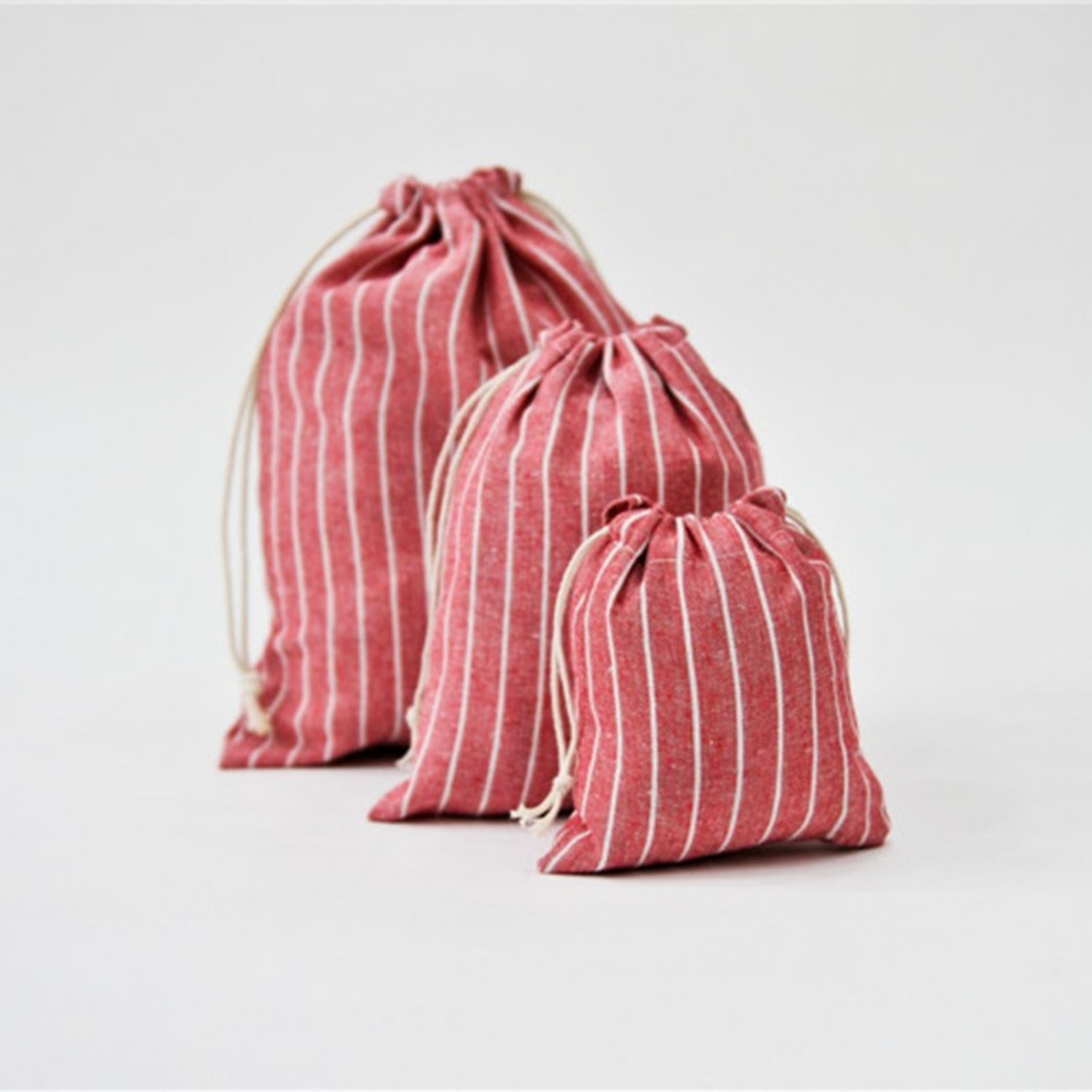 佑木包袋细条纹棉麻收纳袋抽绳束口布袋化妆品首饰文具礼物防尘袋,淘宝优惠券,粉丝福利购,淘宝优惠卷