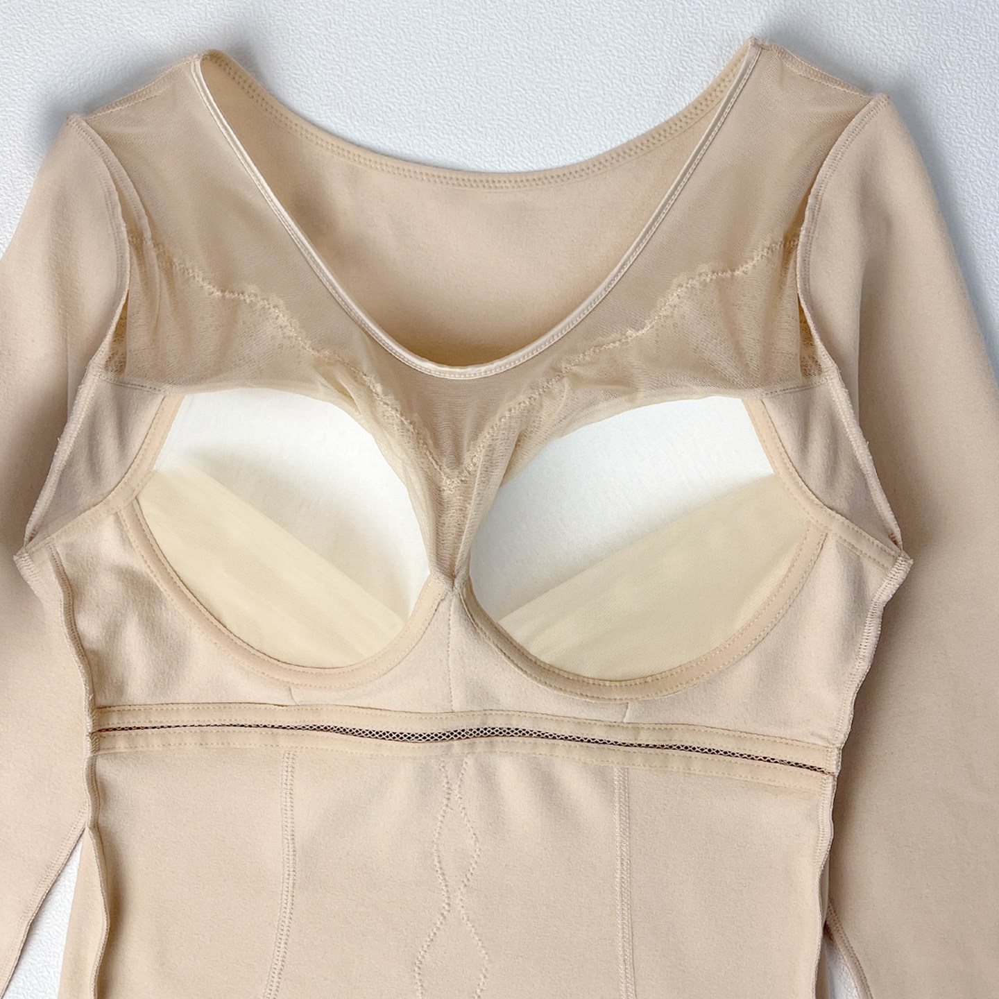 保暖背心女2025新款秋冬双面磨毛德绒长袖收腹厚免穿文胸内衣打底,淘宝优惠券,粉丝福利购,淘宝优惠卷