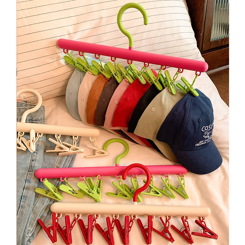 高颜值多夹子袜子夹晾晒架家用内衣内裤衣架帽子收纳神器学生宿舍,淘宝优惠券,粉丝福利购,淘宝优惠卷